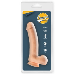 Champs Gode réaliste Curly Champs 16 x 4cm